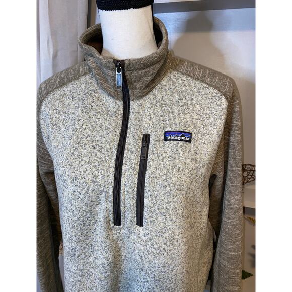 Patagonia Men’s Large Brown Long Sleeve Quarter Zip Sweater GUC Work Wear Top - Picture 3 of 12